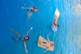 Fun girls on sea